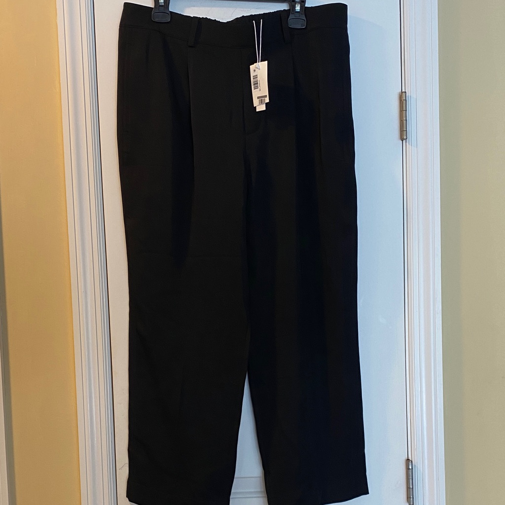 Vince Black Side Pockets Stretch Waist Band Back Timeless Staple Pants Nwt